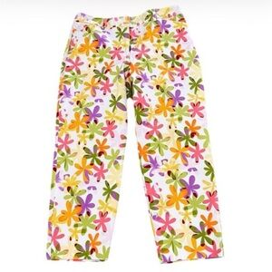 Talbots “Flower Power” Cropped Pants